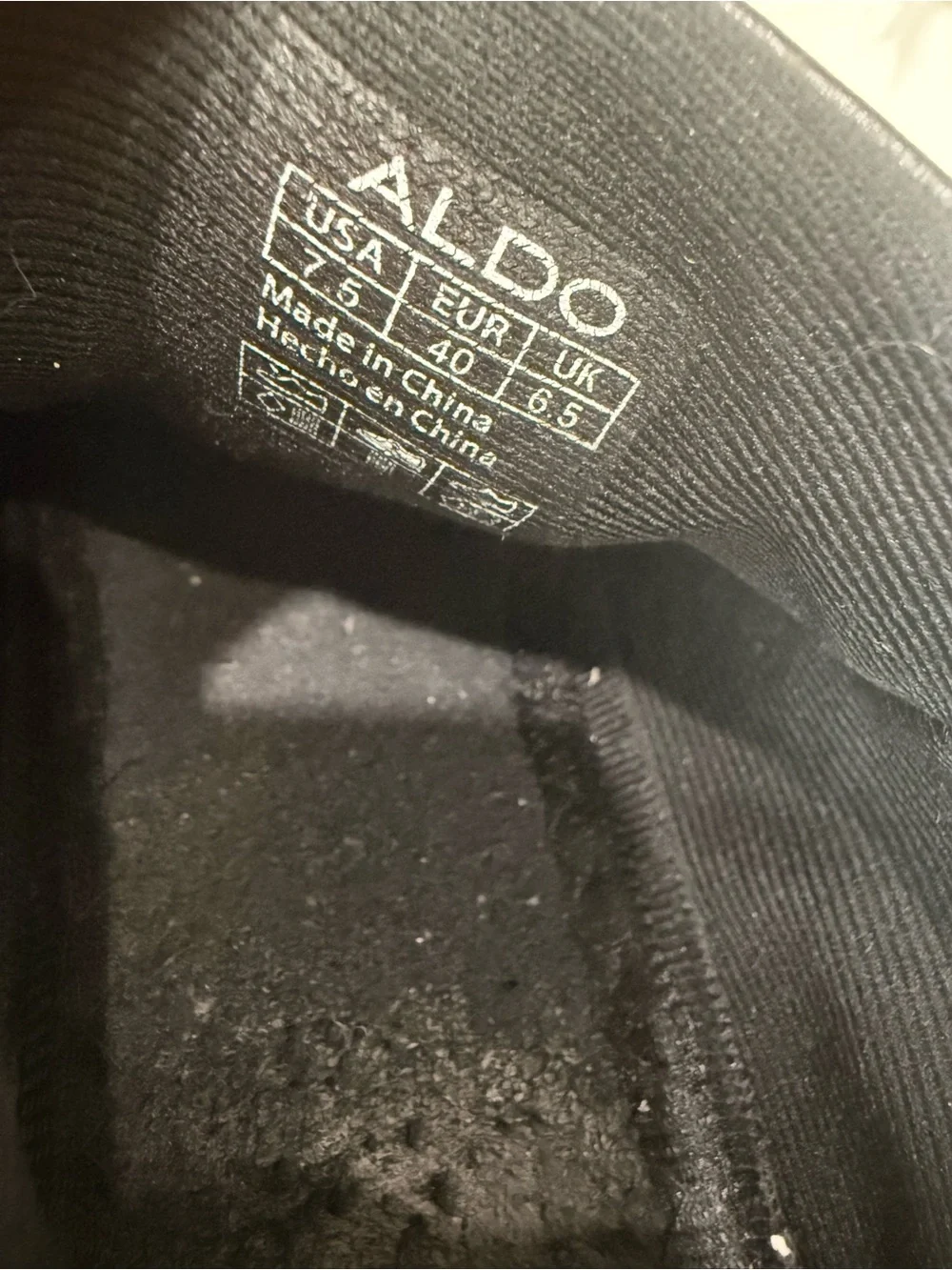 Aldo Black Leather Sneakers with Red Panels